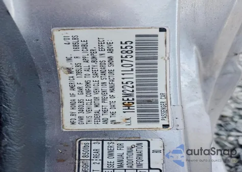 2005 Honda Civic Ex z USA, uszkodzony, nr VIN 1HGEM229X5L061753